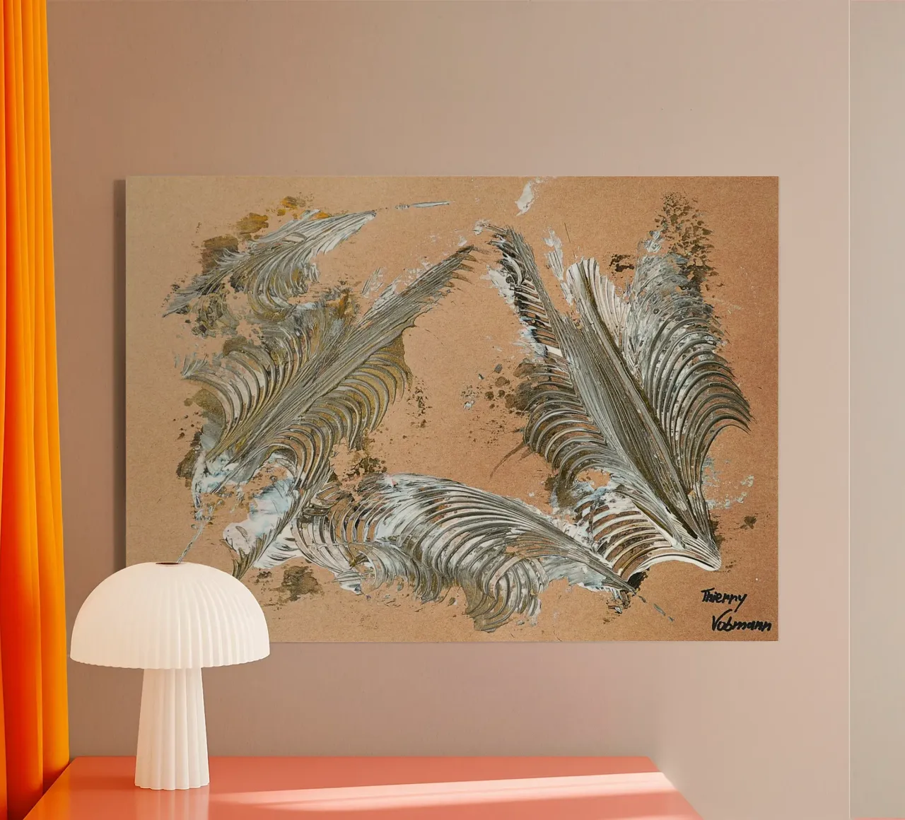 MESSAGE FROM THE HEART 33 plexiglass da Thierry Vobmann Abstract painting