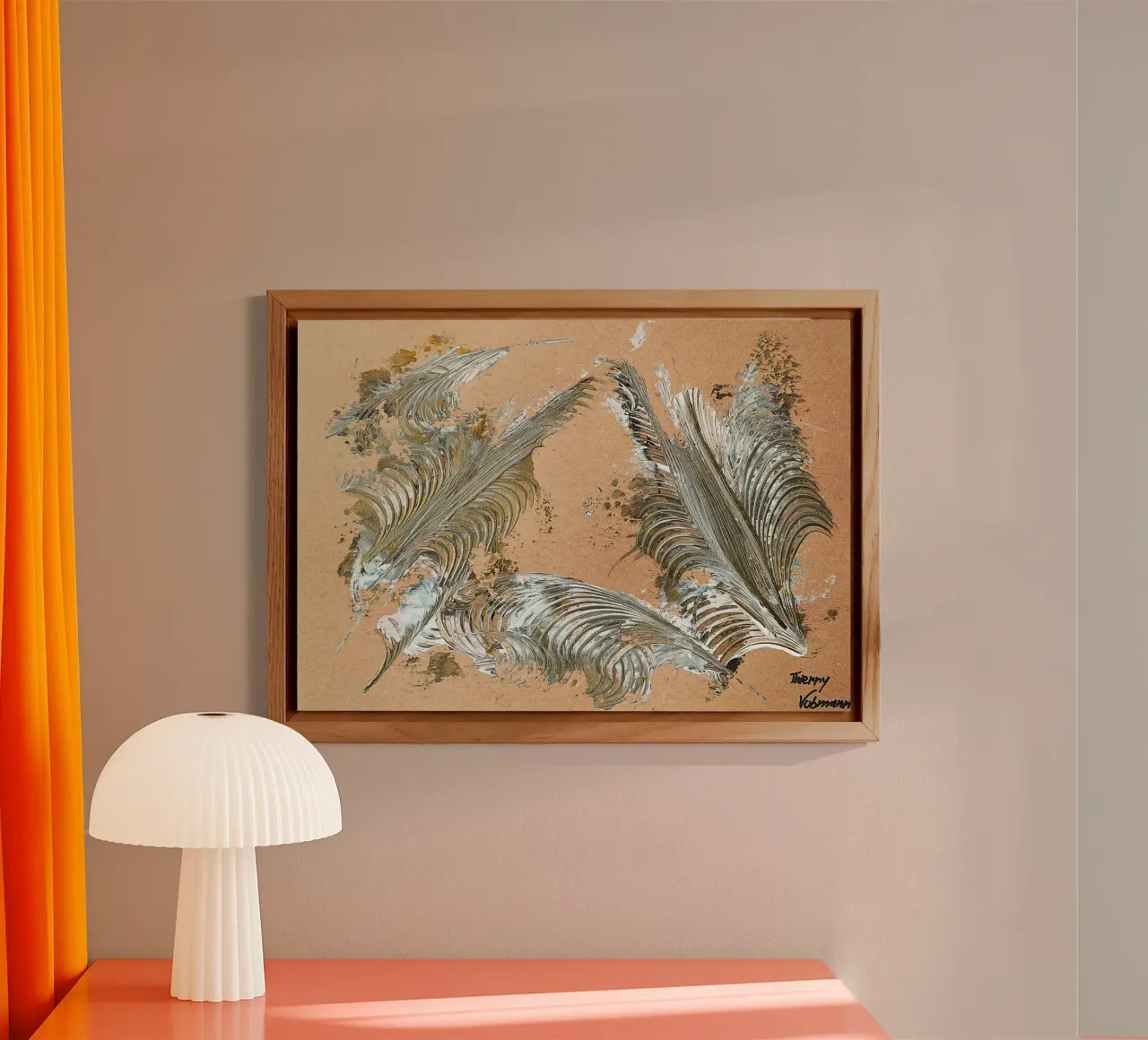 MESSAGE FROM THE HEART 33 alluminio dibond da Thierry Vobmann Abstract painting