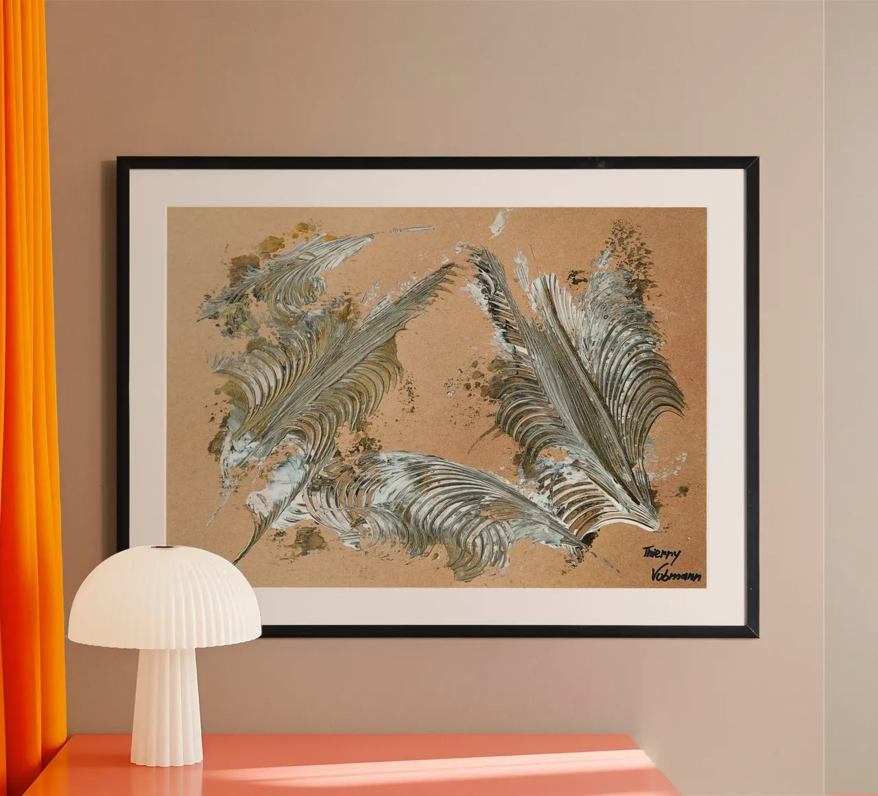 MESSAGE FROM THE HEART 33 poster da Thierry Vobmann Abstract painting