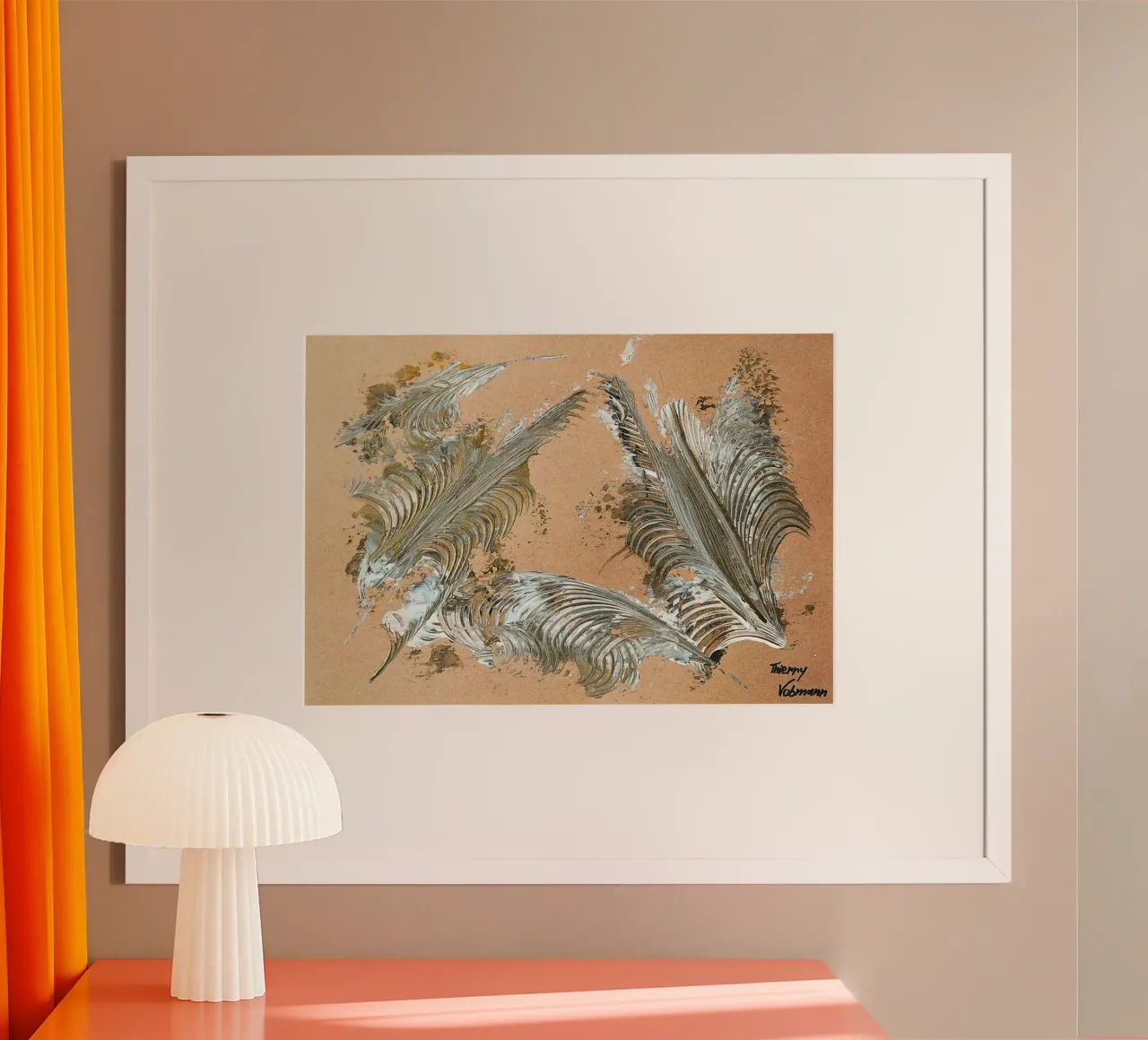 MESSAGE FROM THE HEART 33 poster da Thierry Vobmann Abstract painting