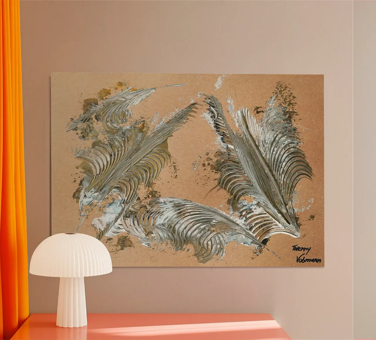 MESSAGE FROM THE HEART 33 poster da Thierry Vobmann Abstract painting