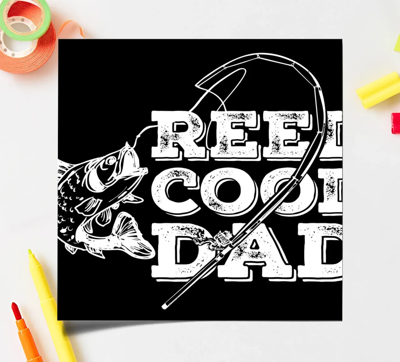 Reel Cool Dad Stickerbogen von EDMPROJECT