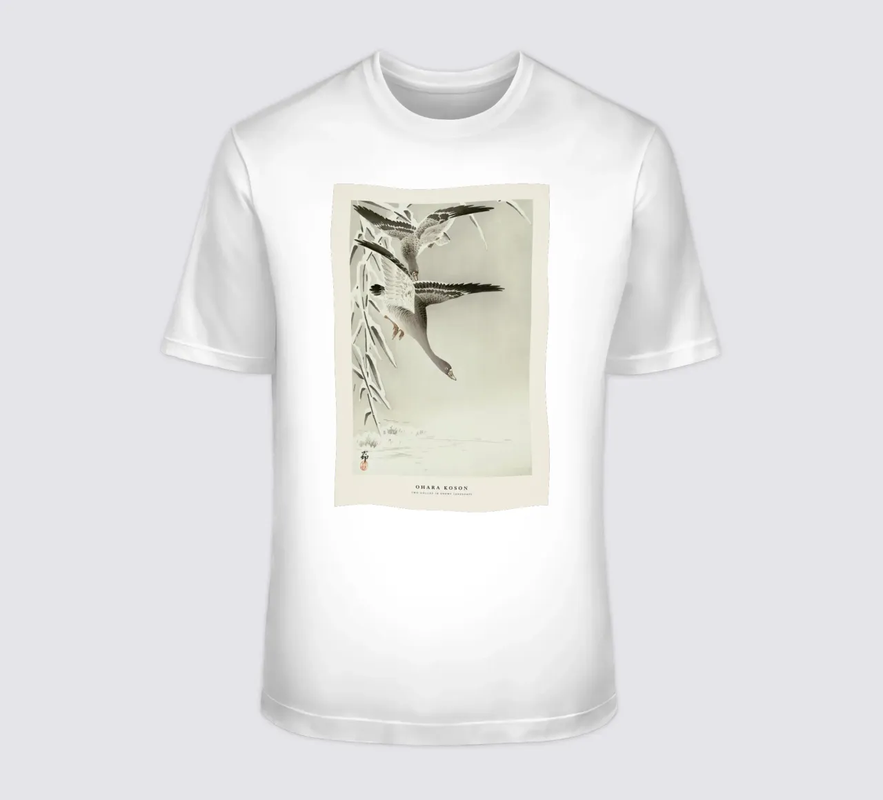 Koson - Two Collies in Snowy Landscape t-shirt da Vintage by JUNIQE