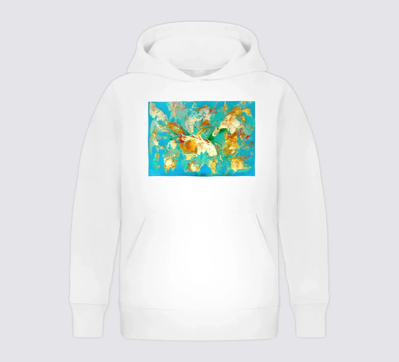IDEAL GIFT 19 invers kids hoodie by Thierry Vobmann Abstract painting