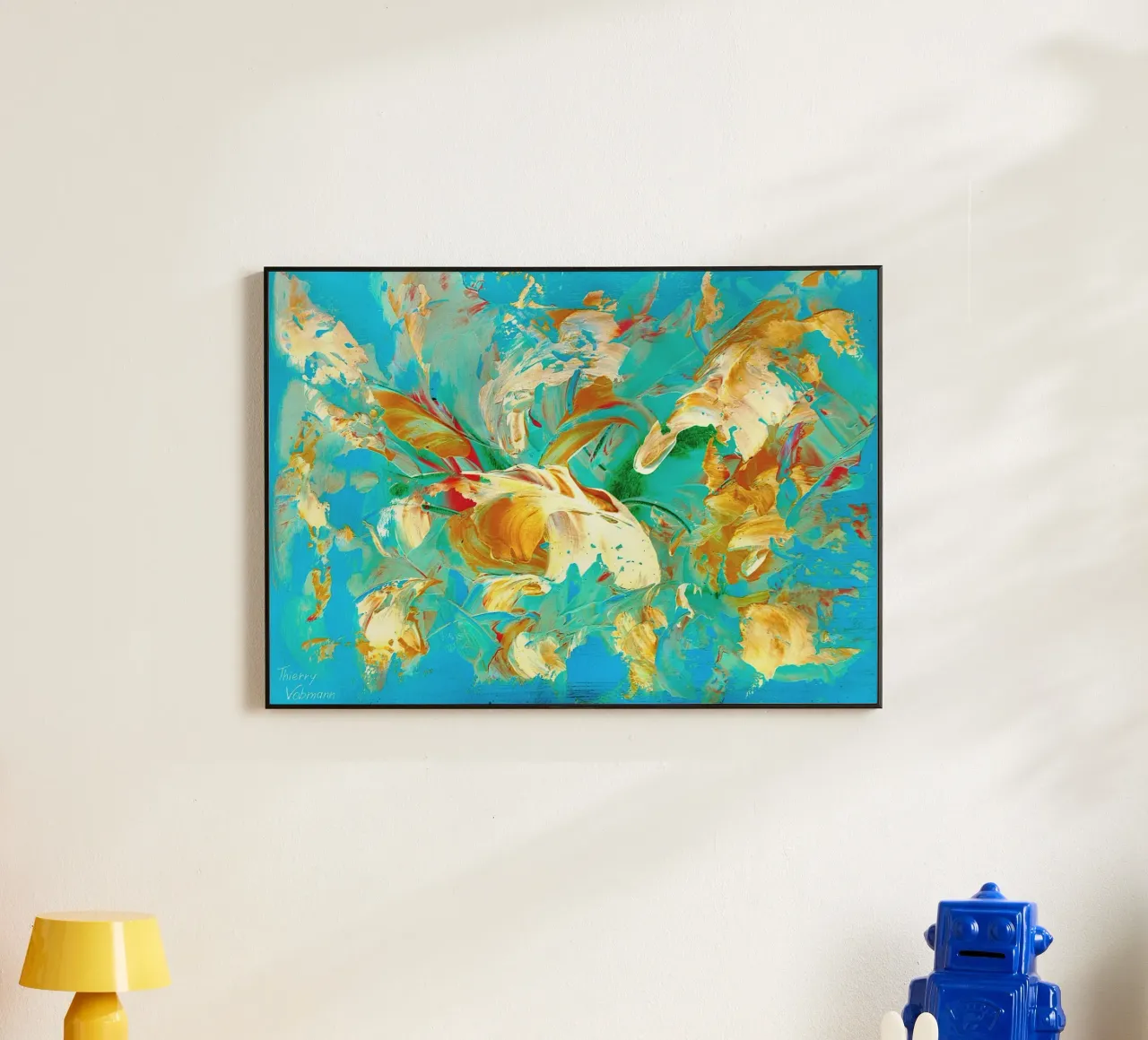 IDEAL GIFT 19 invers alu-dibond by Thierry Vobmann Abstract painting