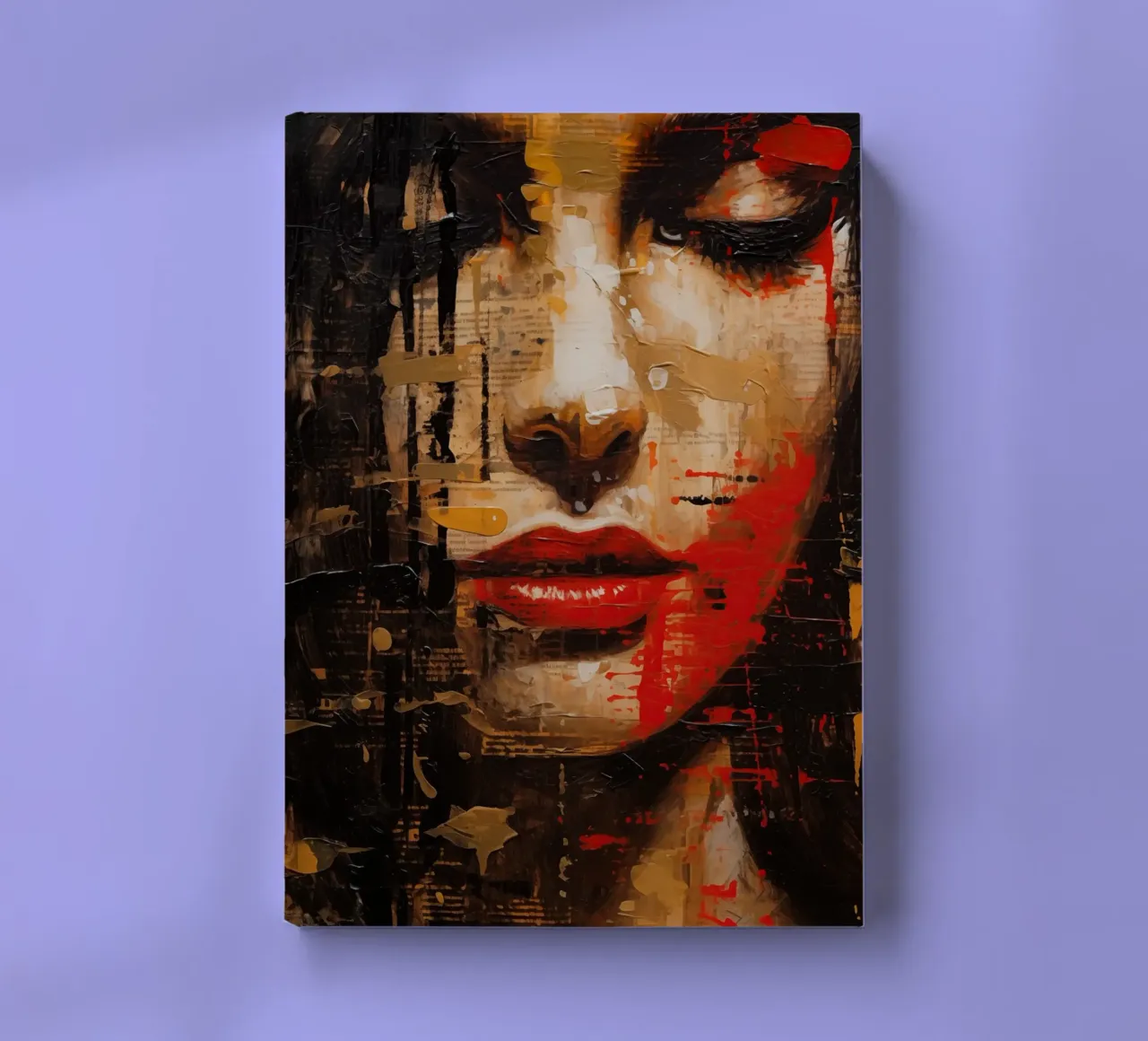 Abstract female face notebook by Imagine