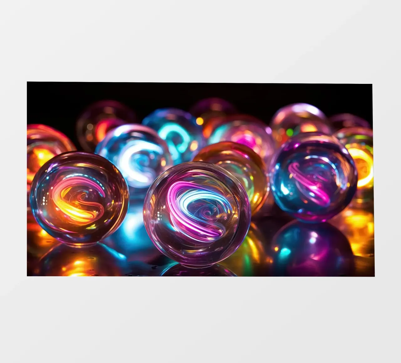 Biglie al neon telo in pvc da Imagine