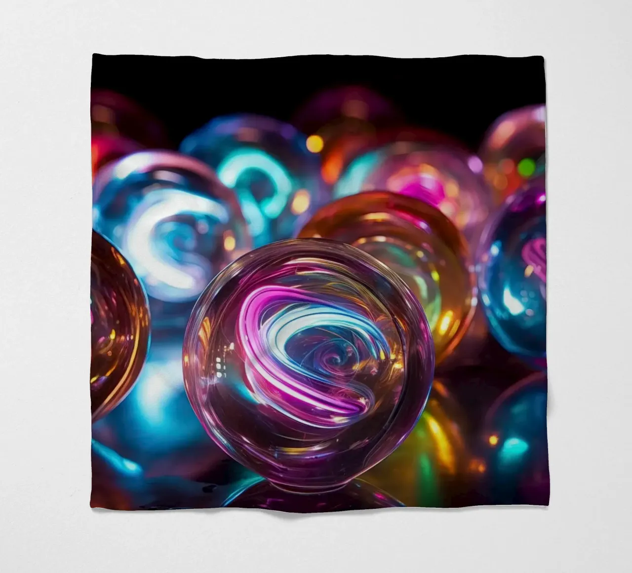 Biglie al neon coperta in pile da Imagine