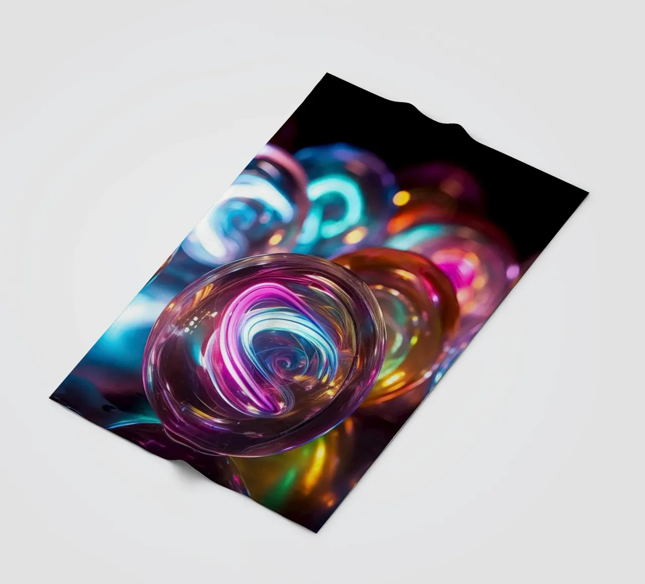 Biglie al neon coperta in pile da Imagine