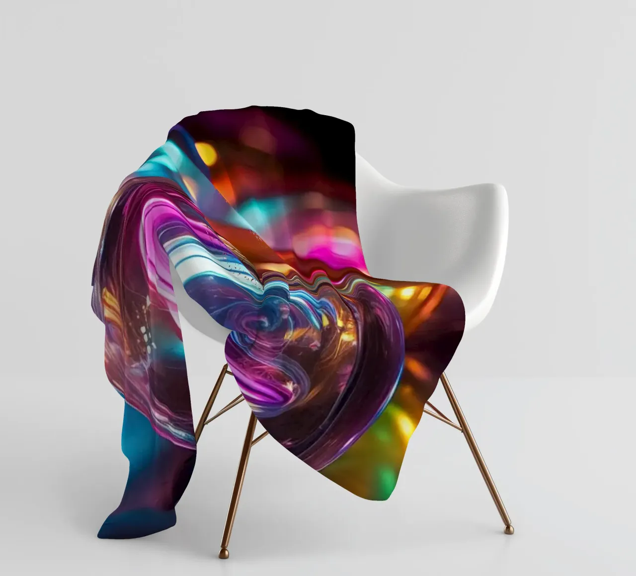 Biglie al neon coperta in pile da Imagine