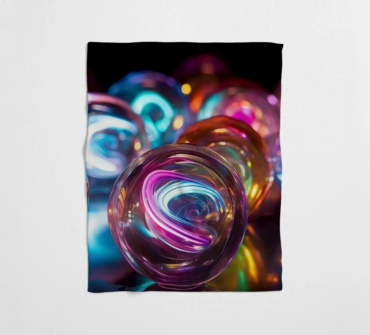 Biglie al neon coperta in pile da Imagine