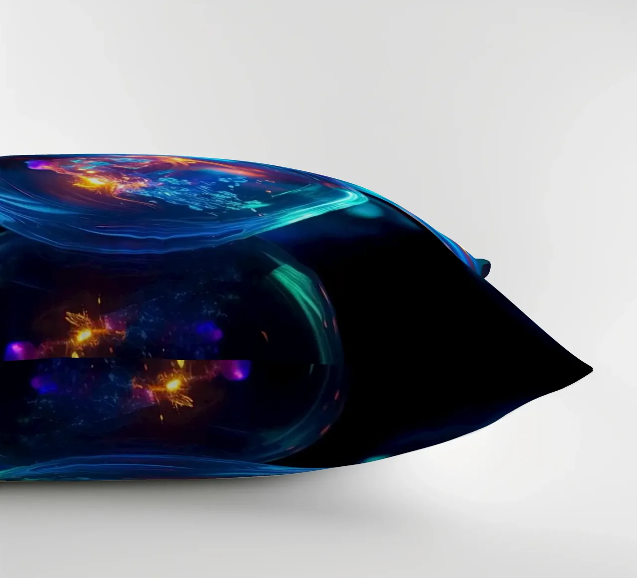 Marmo di vetro con luce al neon cuscino da Imagine