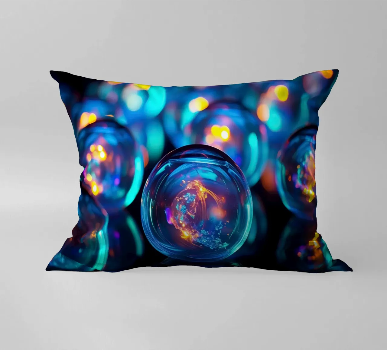 Marmo di vetro con luce al neon cuscino da Imagine
