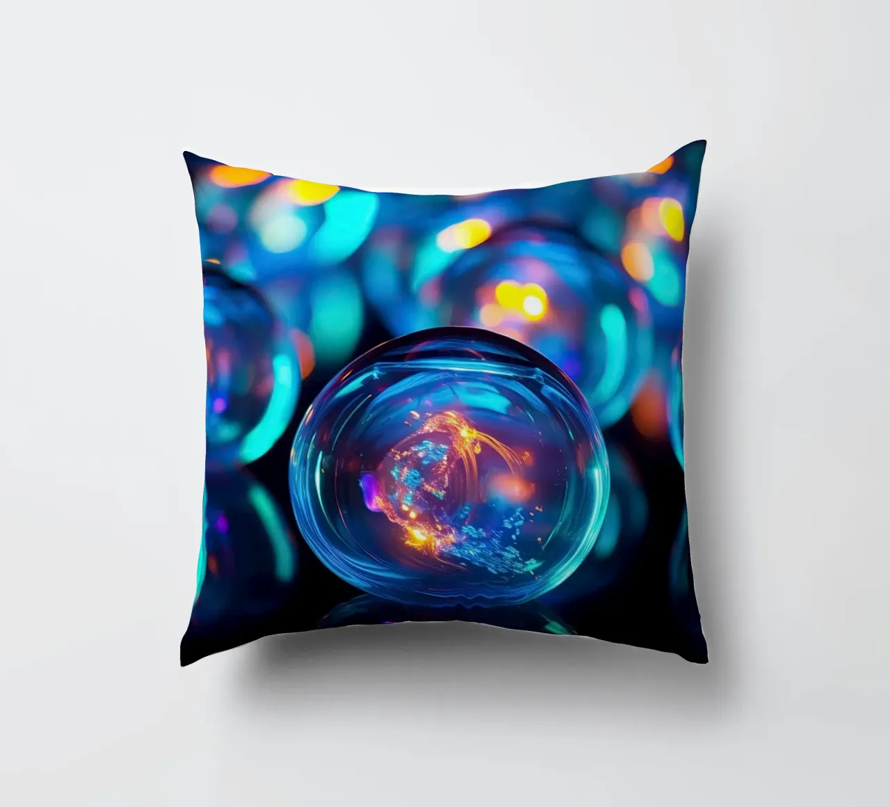 Marmo di vetro con luce al neon cuscino da Imagine
