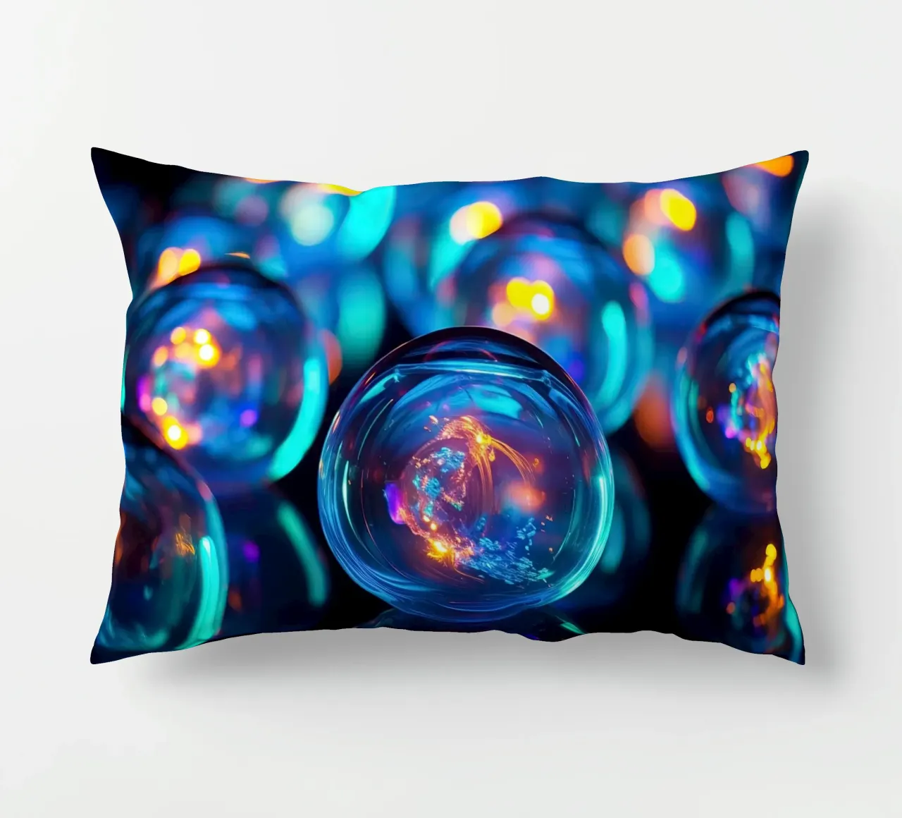 Marmo di vetro con luce al neon cuscino da Imagine