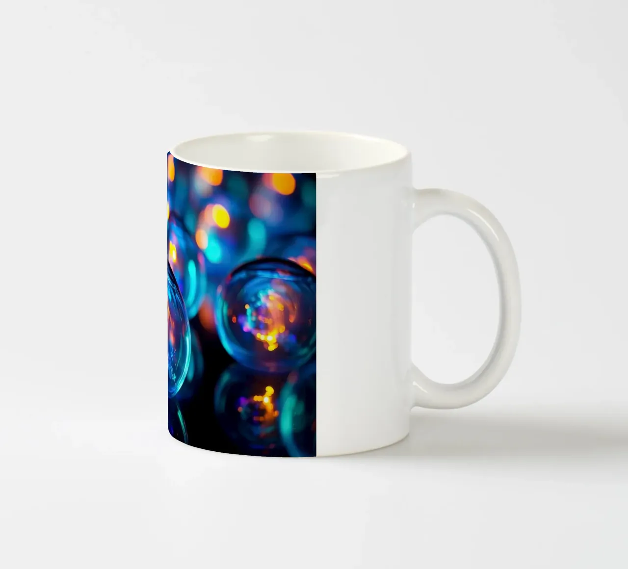 Marmo di vetro con luce al neon tazza in ceramica da Imagine