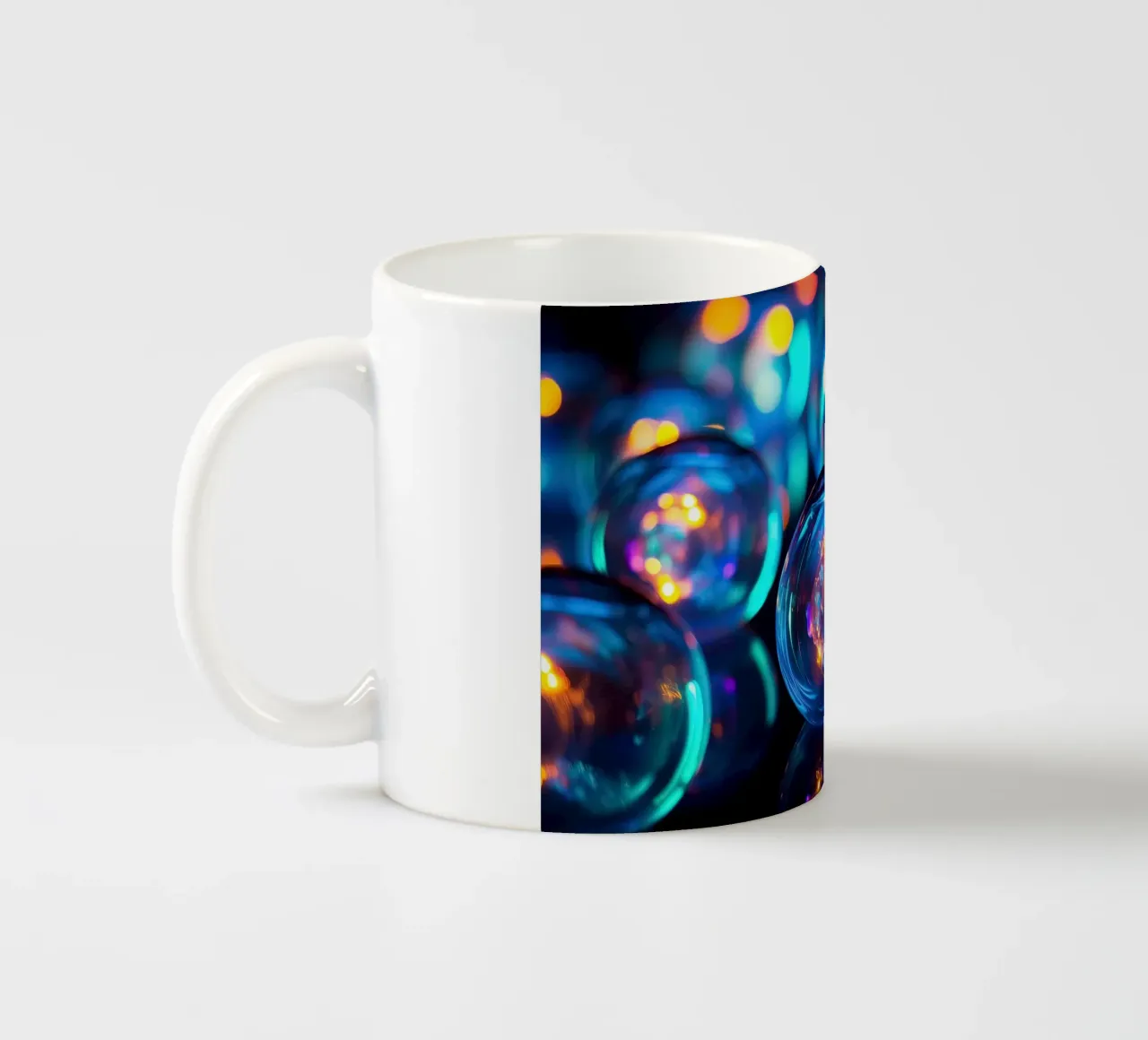 Marmo di vetro con luce al neon tazza in ceramica da Imagine