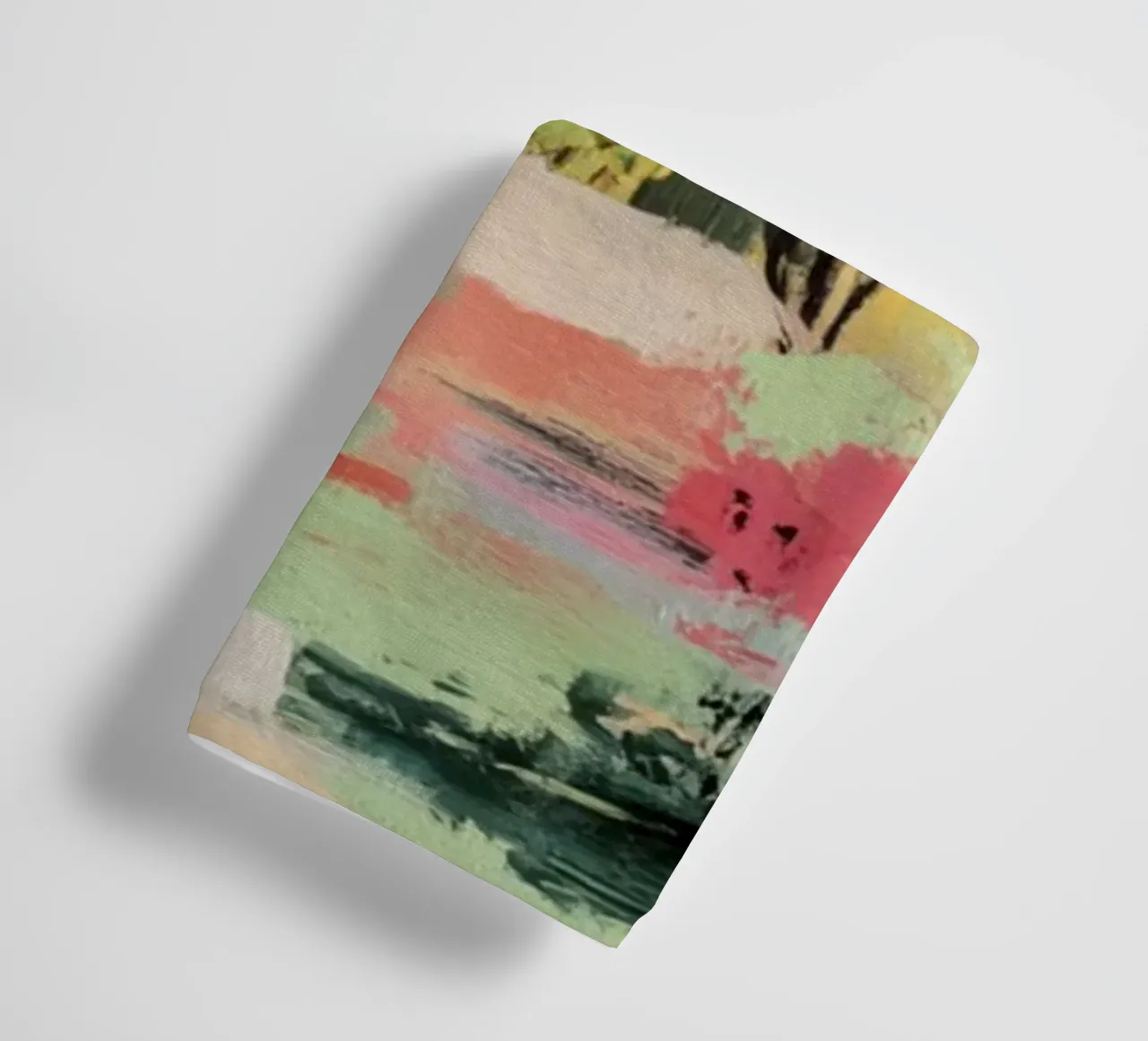Dynamic Colorful Woodland Tree Scene towel by Modern Muse