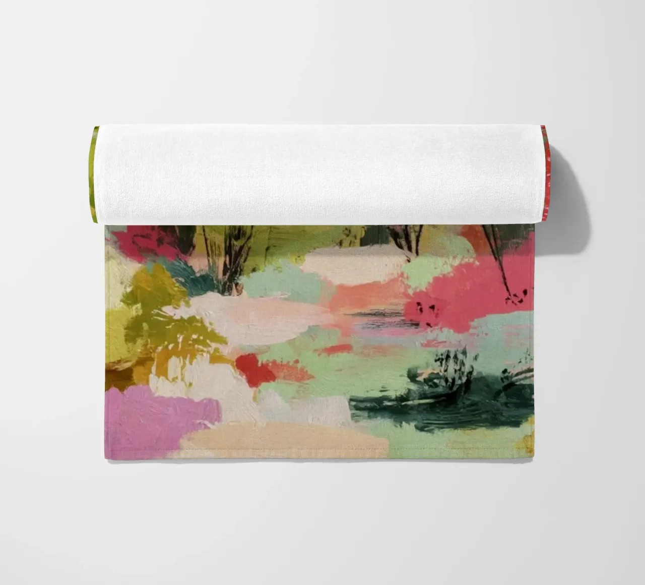 Scena dinamica e colorata di alberi del bosco telo mare da Modern Muse