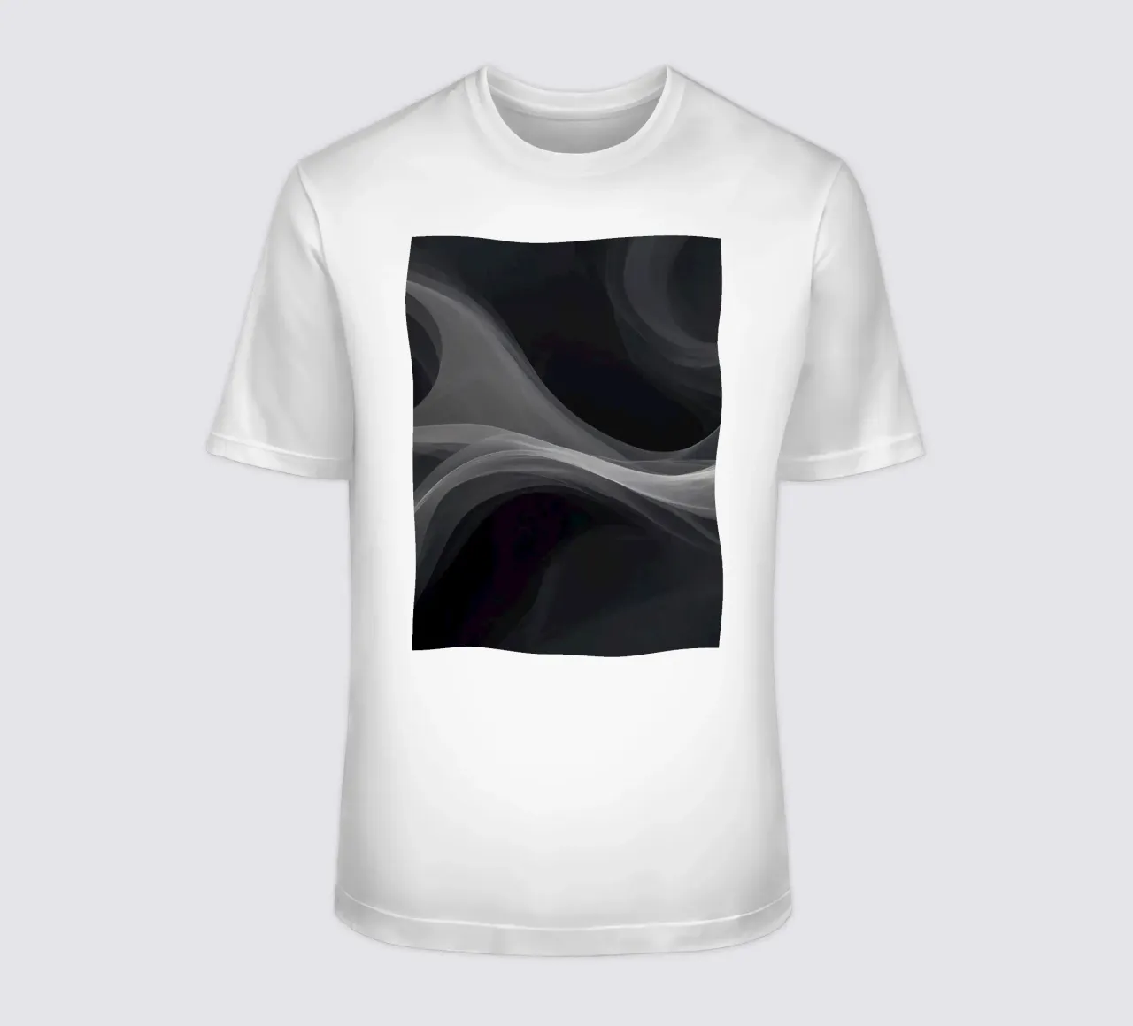 Dynamic swirls of smoke create an abstract background for mo t-shirt by DesignDoodle