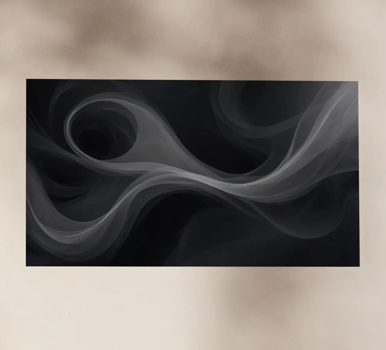 Dynamic swirls of smoke create an abstract background for mo backlit film by DesignDoodle