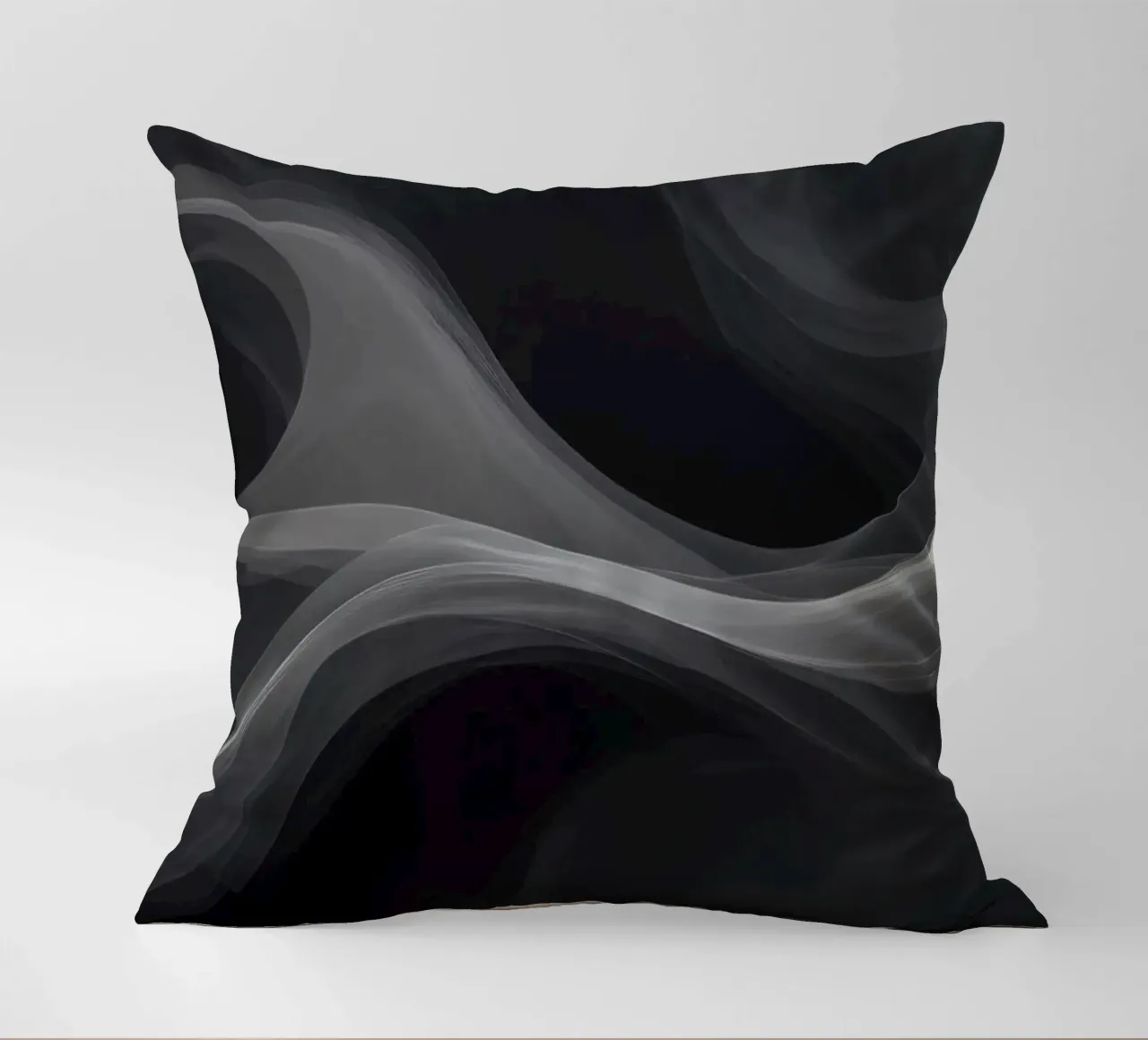 Des tourbillons de fumée dynamiques créent un arrière-plan abstrait pour le mo coussin de DesignDoodle