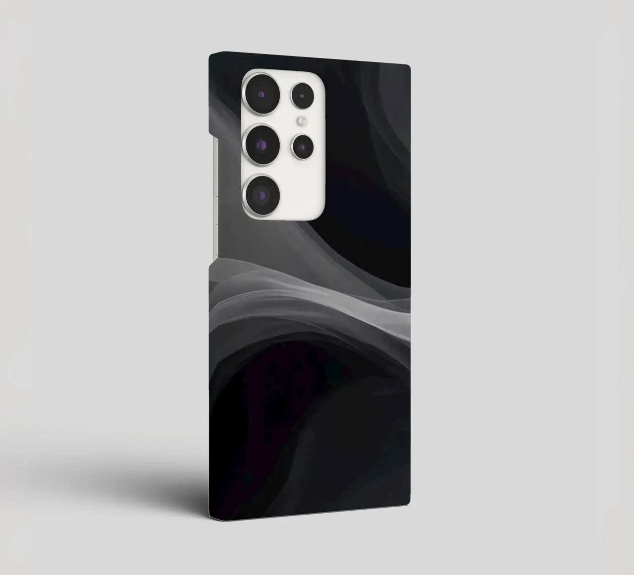 Dynamic swirls of smoke create an abstract background for mo samsung phone case by DesignDoodle