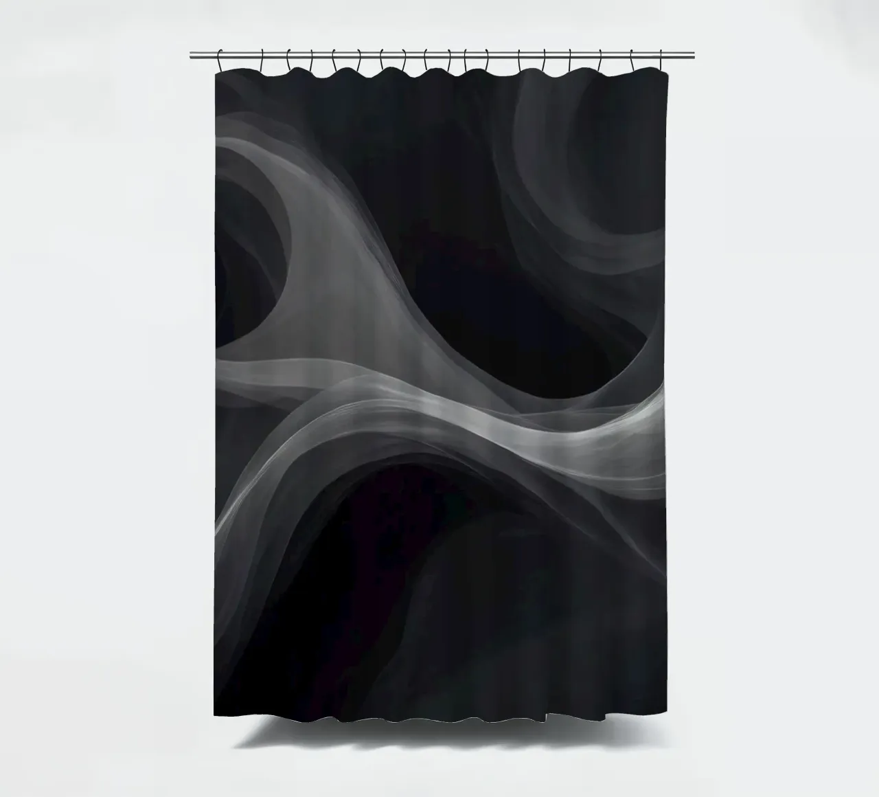 Vortici dinamici di fumo creano uno sfondo astratto per il mondo del lavoro. tenda da doccia da DesignDoodle