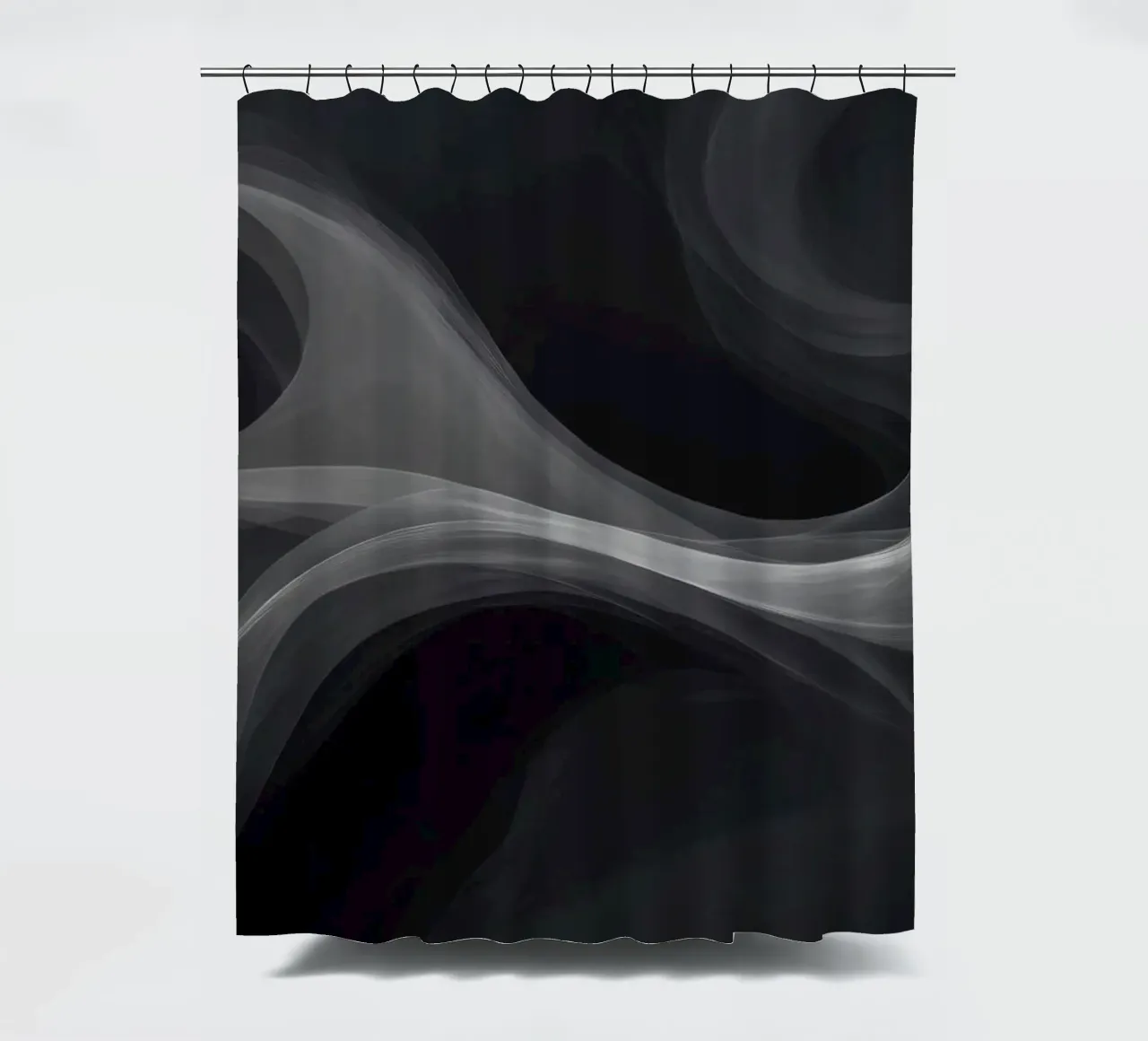Vortici dinamici di fumo creano uno sfondo astratto per il mondo del lavoro. tenda da doccia da DesignDoodle