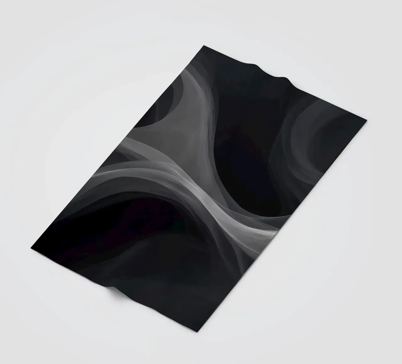 Dynamic swirls of smoke create an abstract background for mo fleece blanket by DesignDoodle