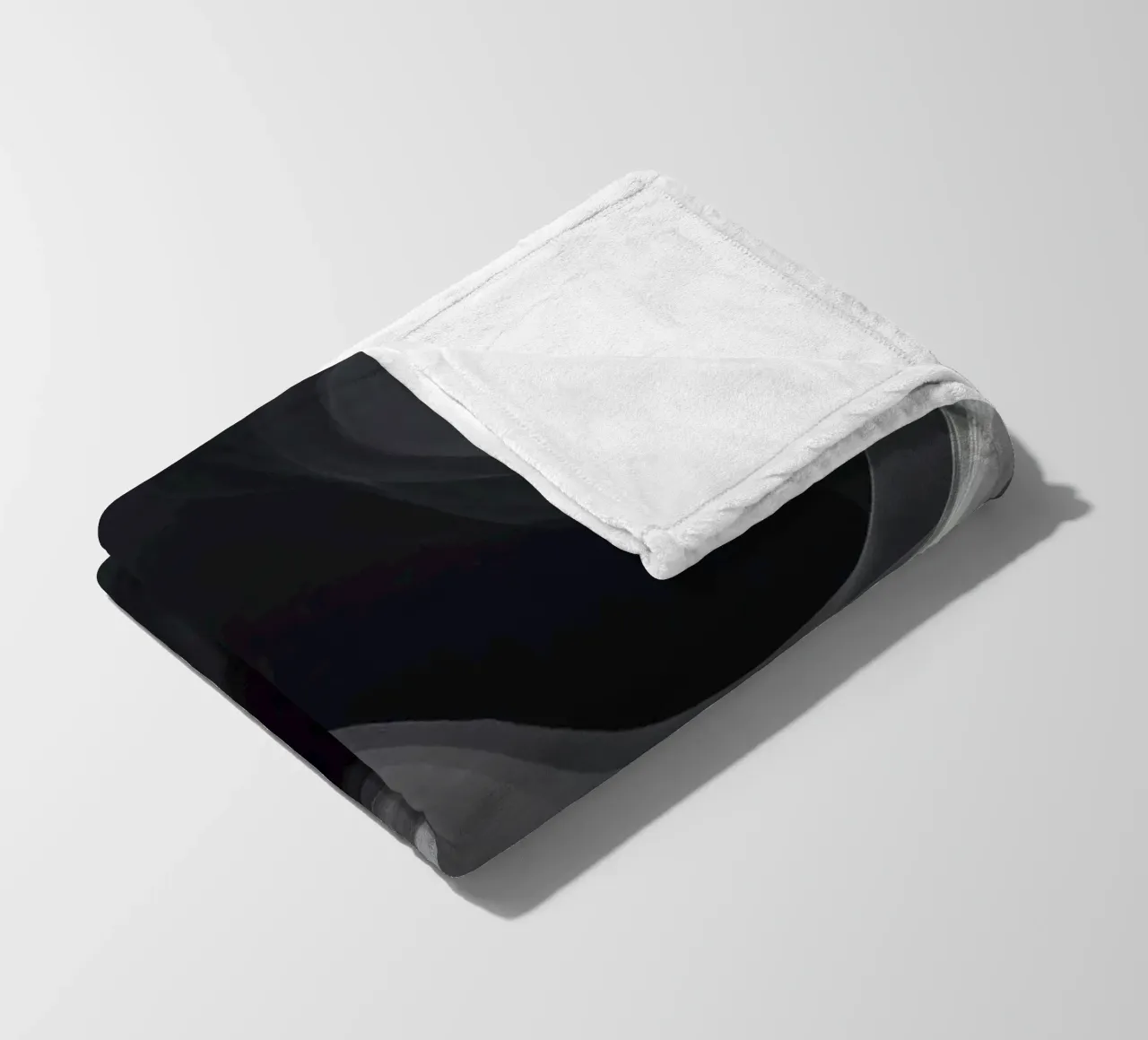 Dynamic swirls of smoke create an abstract background for mo fleece blanket by DesignDoodle