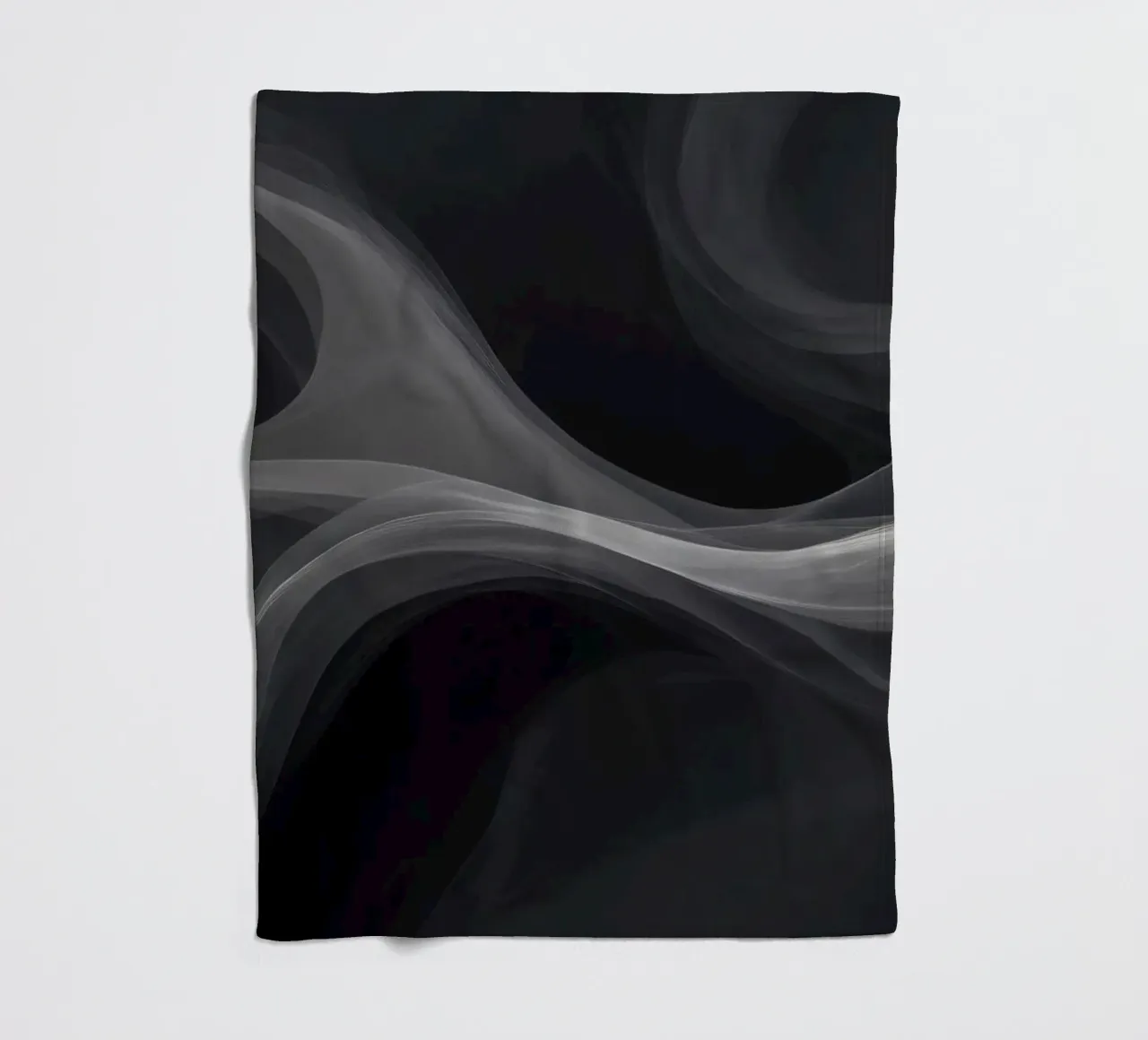 Dynamic swirls of smoke create an abstract background for mo fleece blanket by DesignDoodle