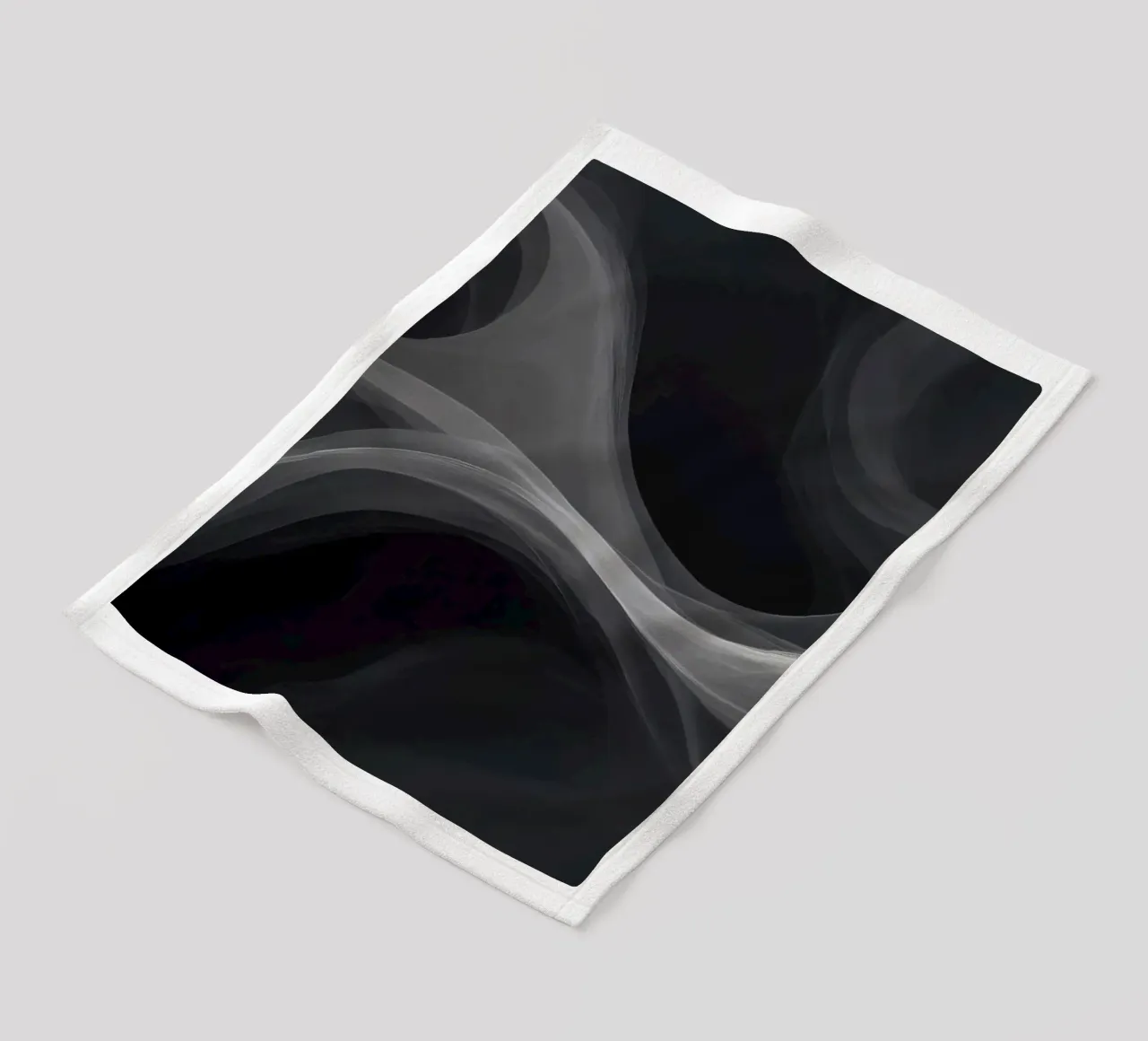 Dynamic swirls of smoke create an abstract background for mo fleece blanket by DesignDoodle