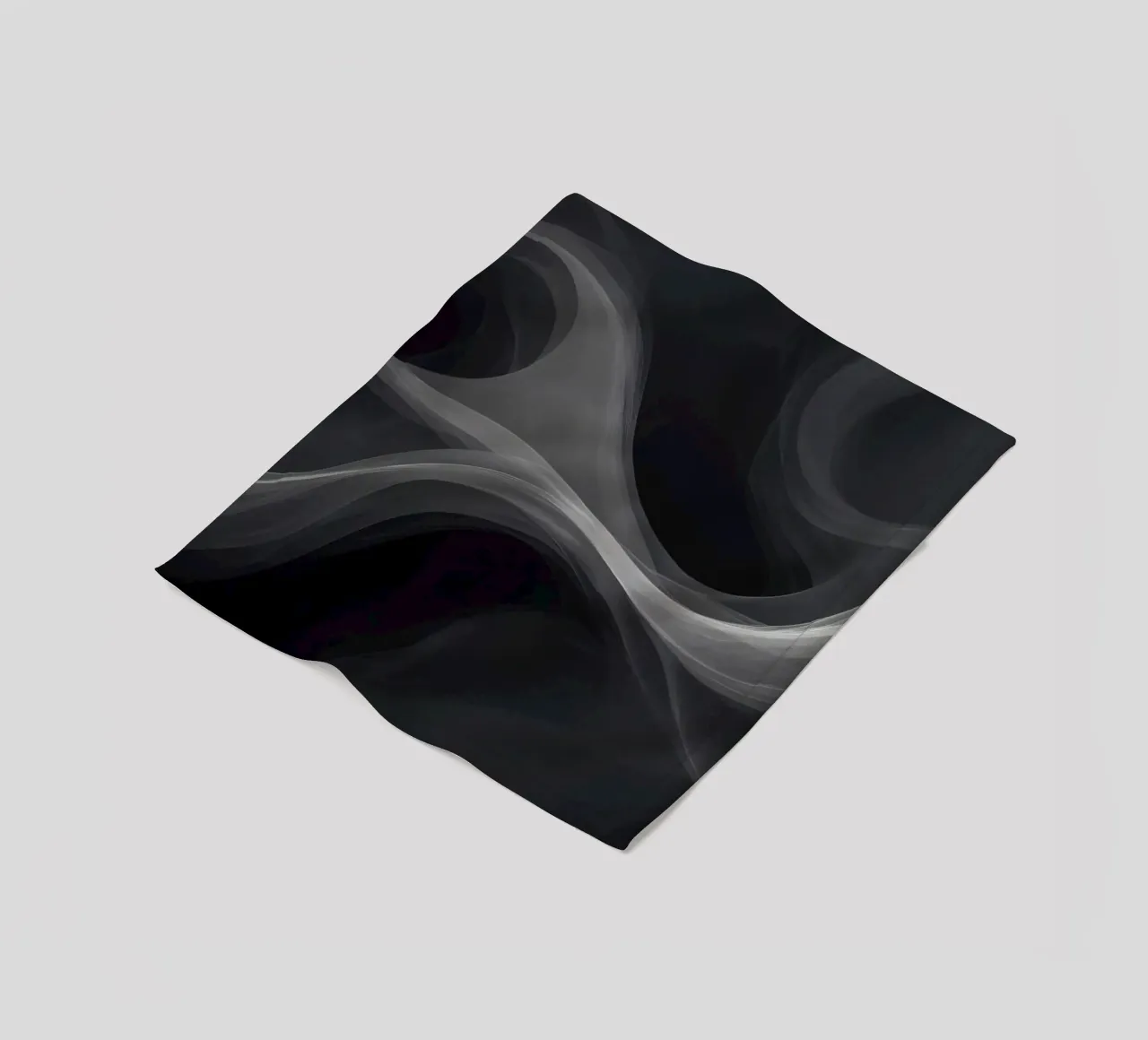Dynamic swirls of smoke create an abstract background for mo fleece blanket by DesignDoodle