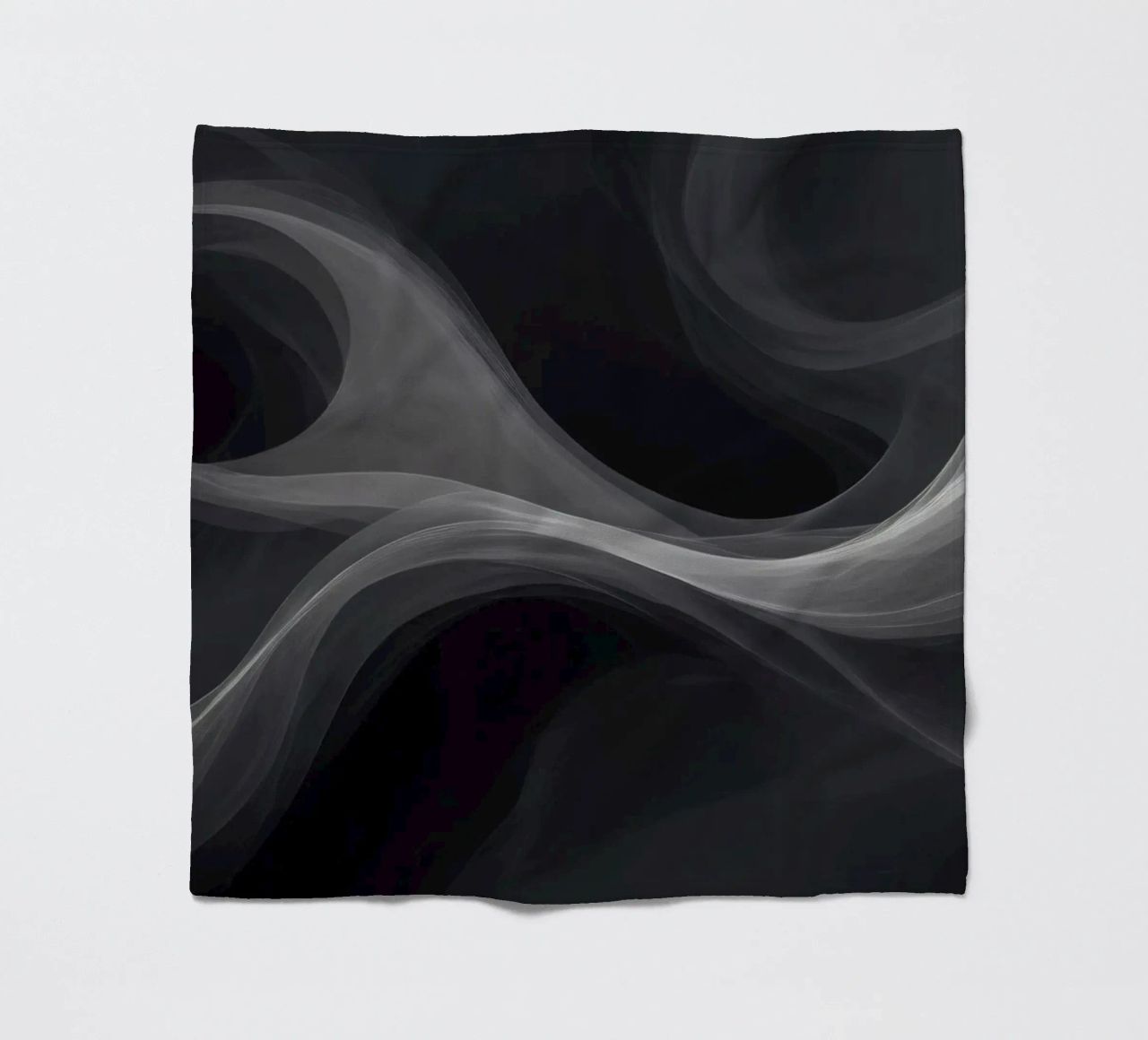 Dynamic swirls of smoke create an abstract background for mo fleece blanket by DesignDoodle