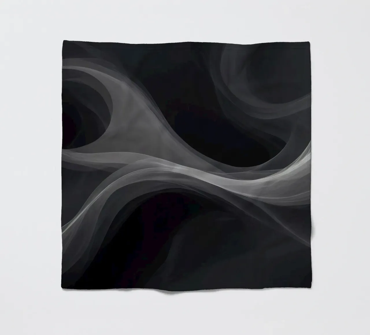 Dynamic swirls of smoke create an abstract background for mo fleece blanket by DesignDoodle