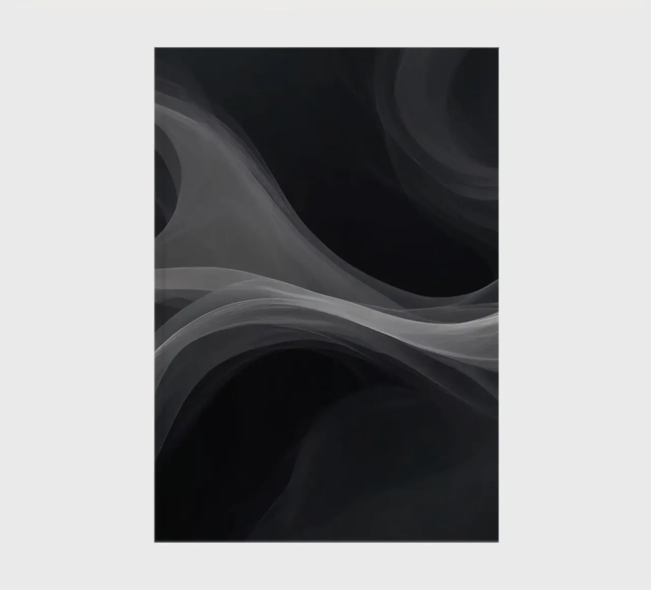 Dynamic swirls of smoke create an abstract background for mo notebook by DesignDoodle