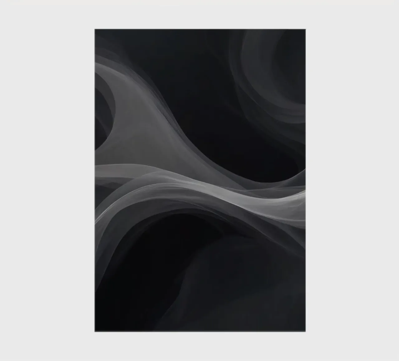 Dynamic swirls of smoke create an abstract background for mo notebook by DesignDoodle