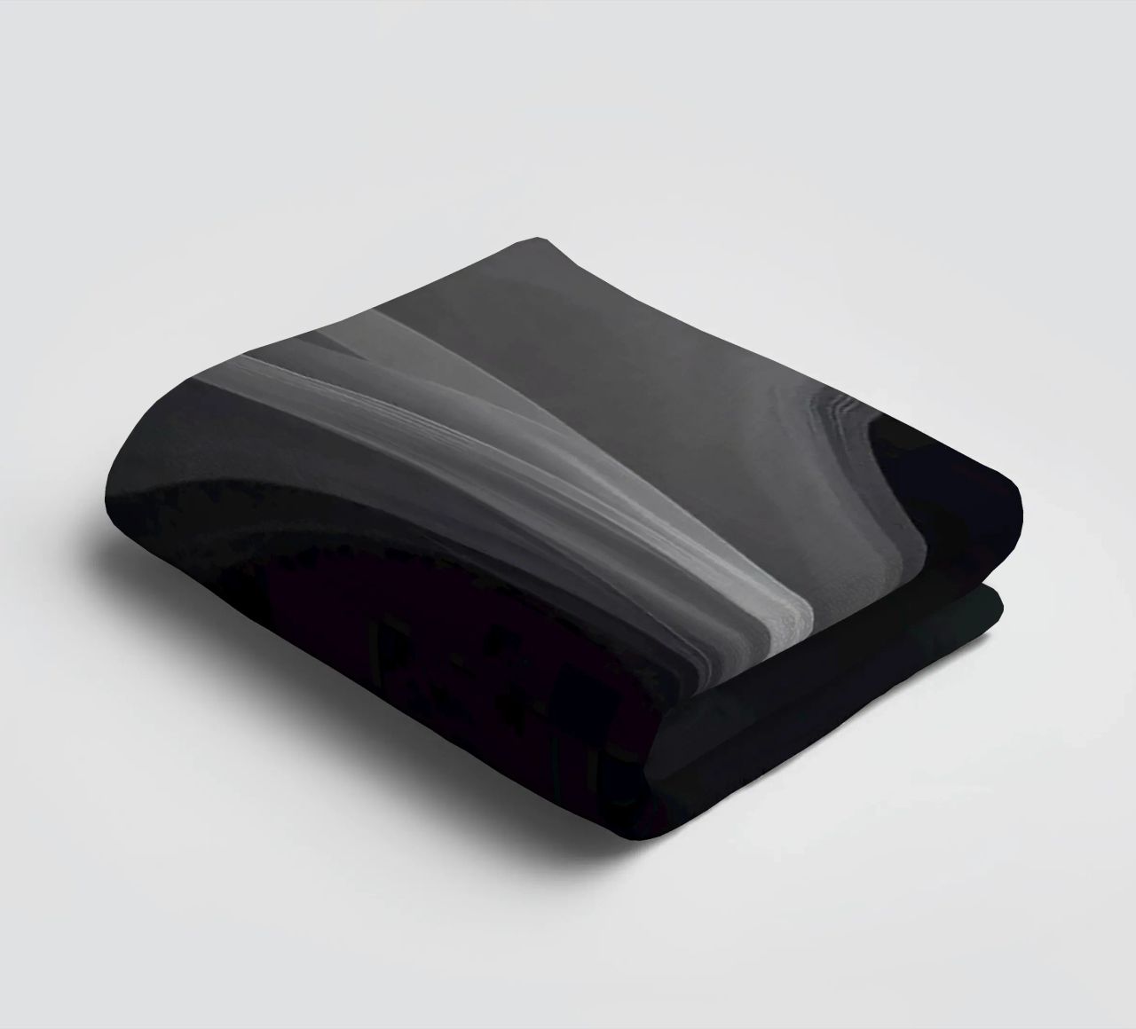 Dynamic swirls of smoke create an abstract background for mo towel by DesignDoodle