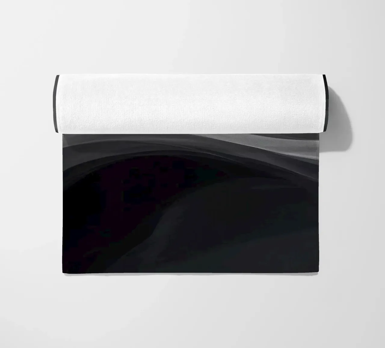 Dynamic swirls of smoke create an abstract background for mo beach towel by DesignDoodle