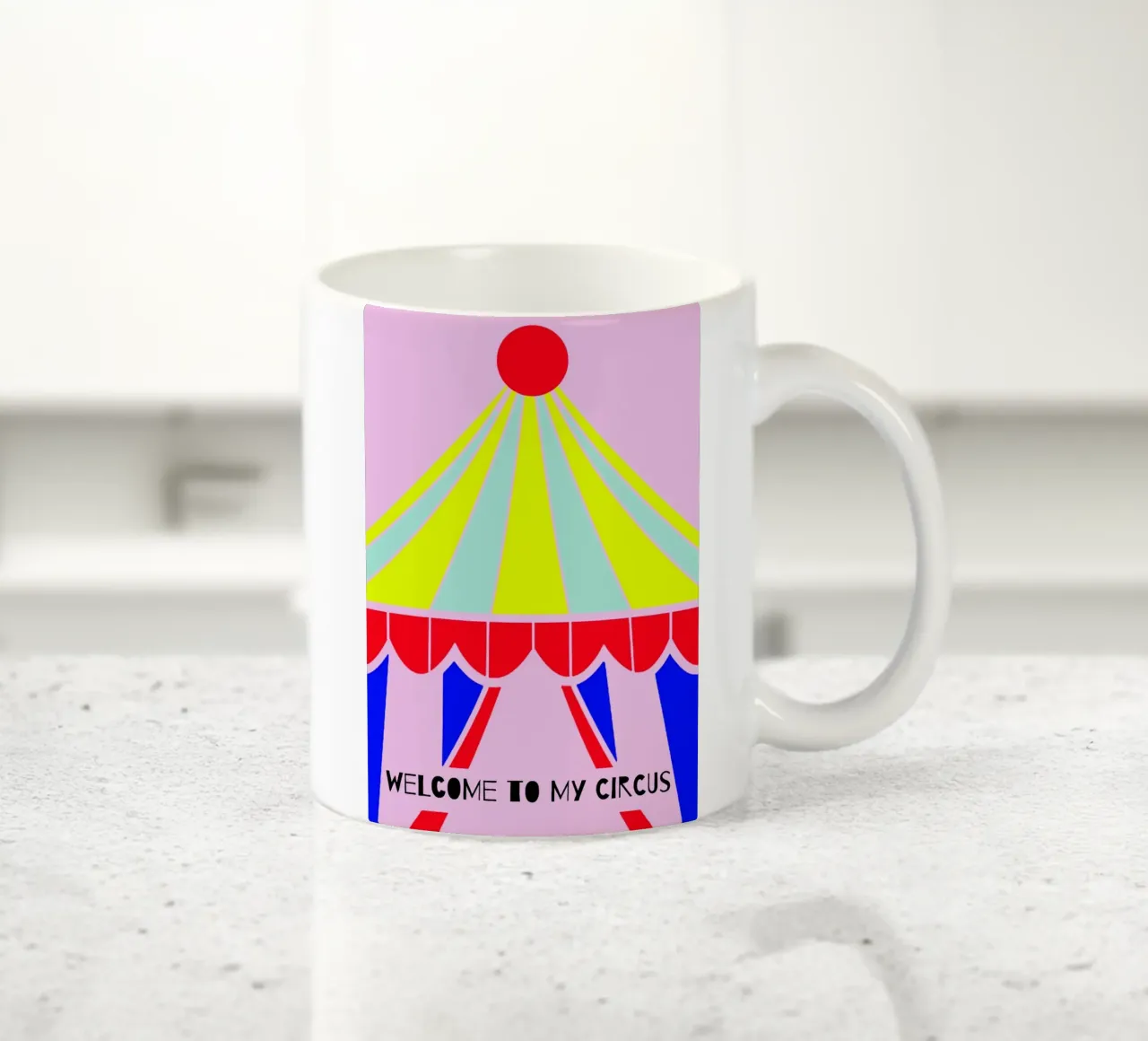 Welcome to my circus tazza in ceramica da maramirage