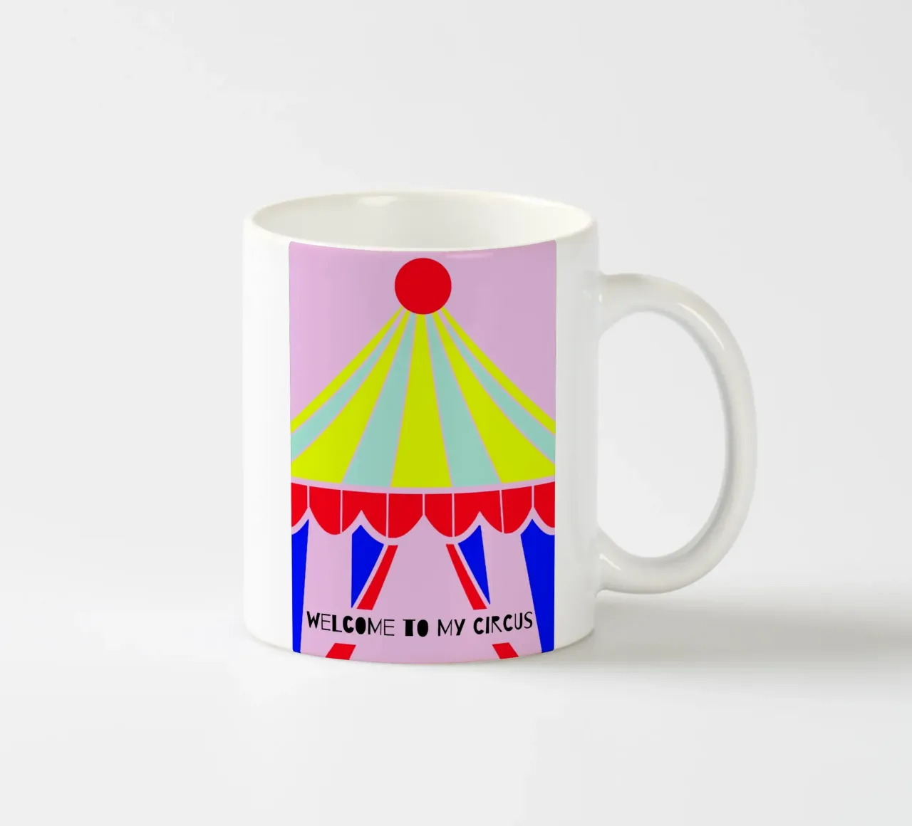 Welcome to my circus tazza in ceramica da maramirage