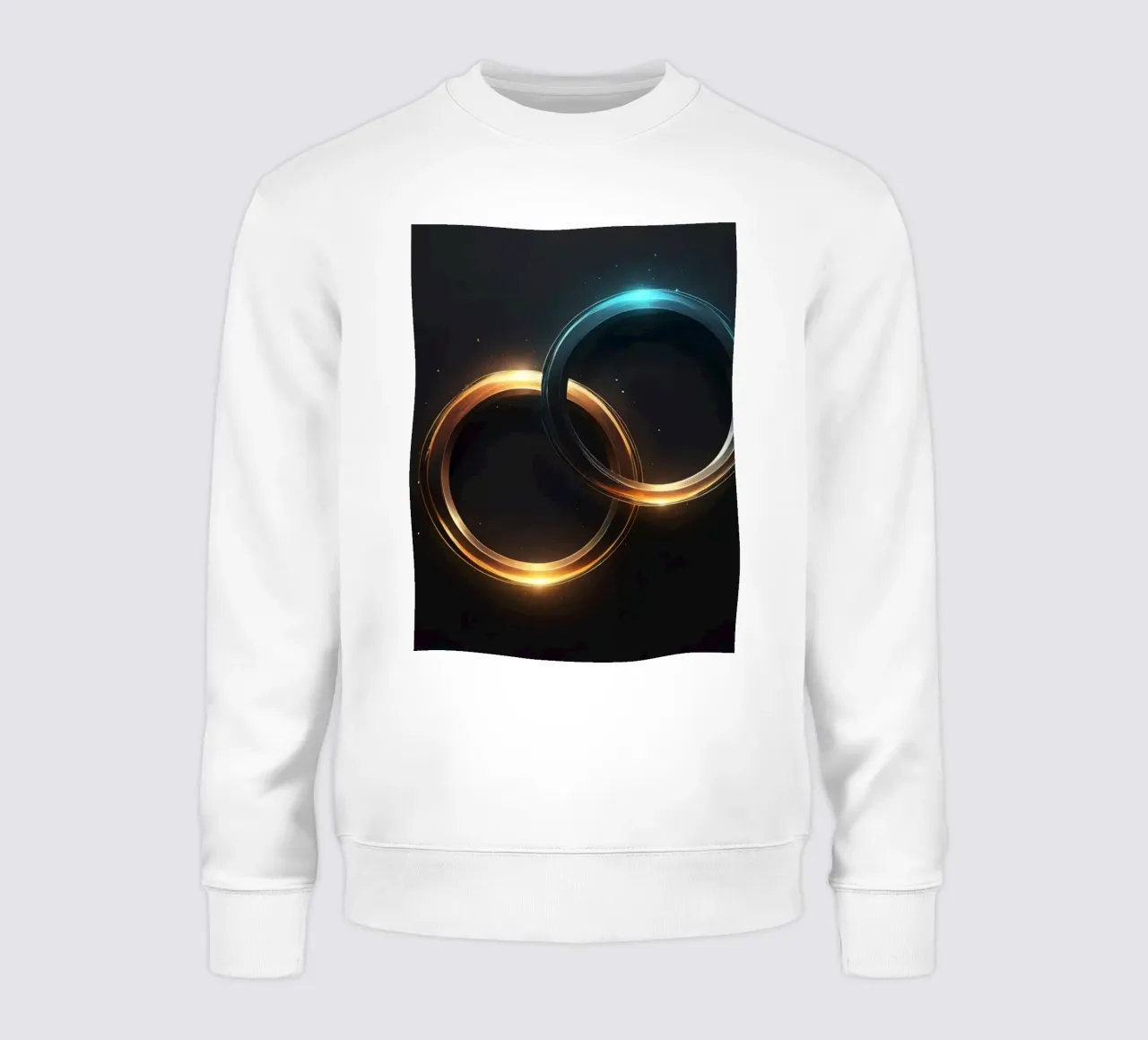 Anelli di luce vorticosi creano un'ipnotica arte astratta felpa da DesignDoodle