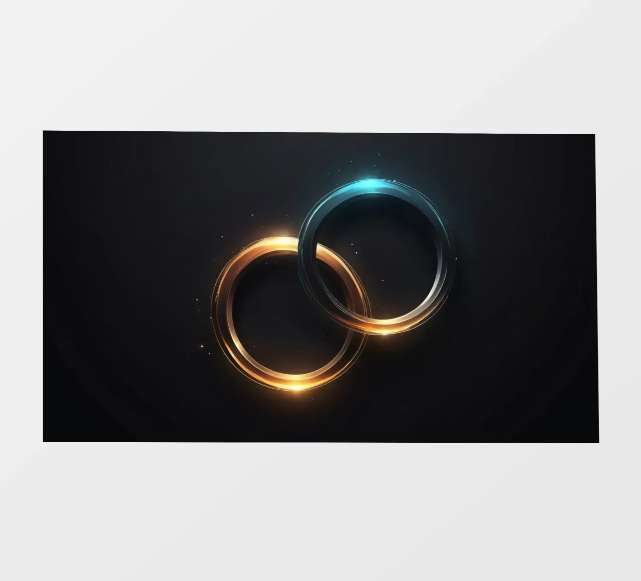 Anelli di luce vorticosi creano un'ipnotica arte astratta telo in pvc da DesignDoodle