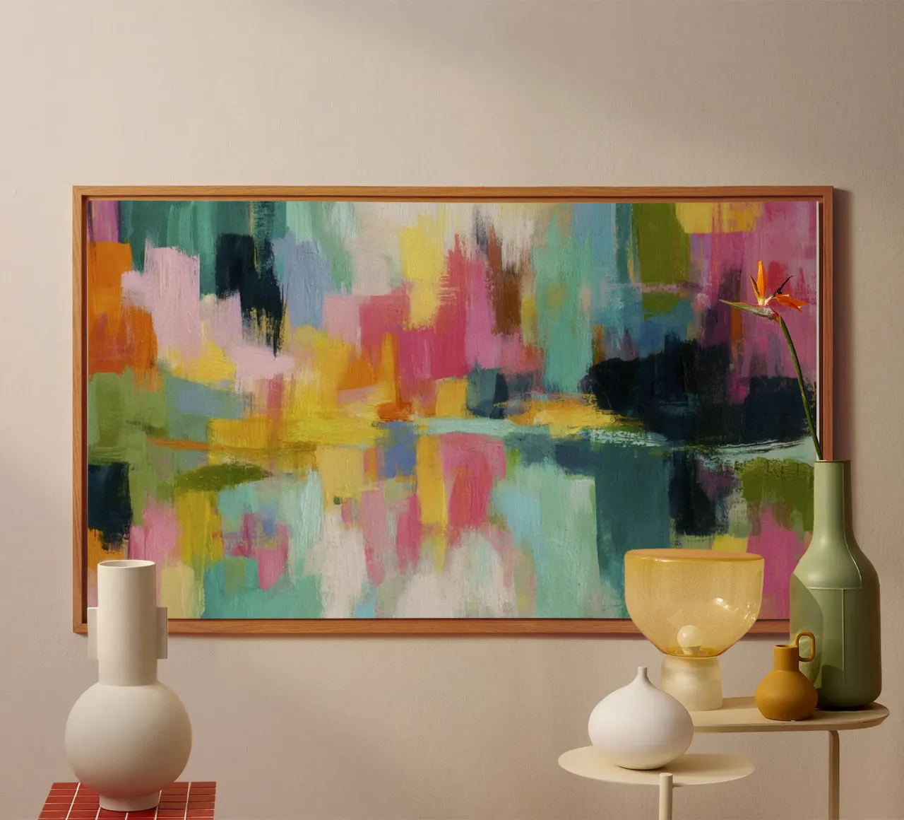 Summer Radiant Color Blocks alu-dibond by Modern Muse