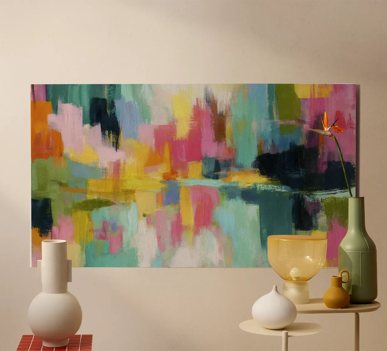 Summer Radiant Color Blocks alu-dibond by Modern Muse
