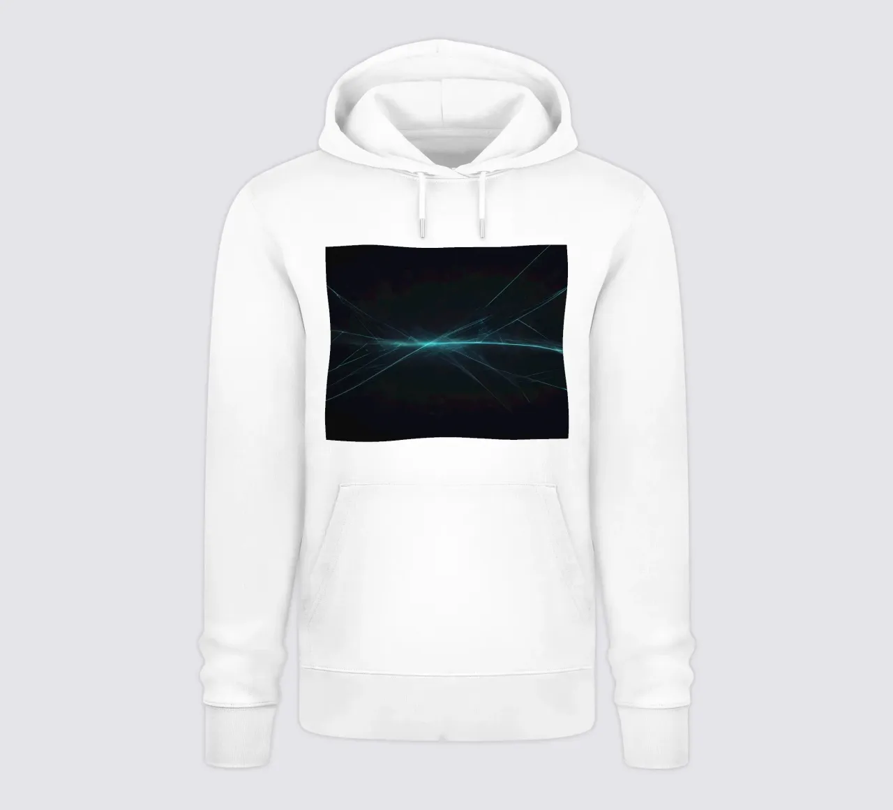 Dynamic abstract background with vibrant lines and dark art hoodie by DesignDoodle