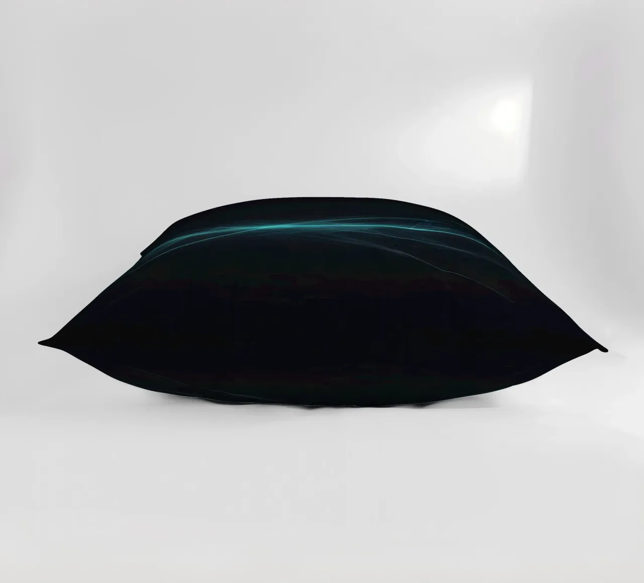 Dynamic abstract background with vibrant lines and dark art decorative cushion by DesignDoodle