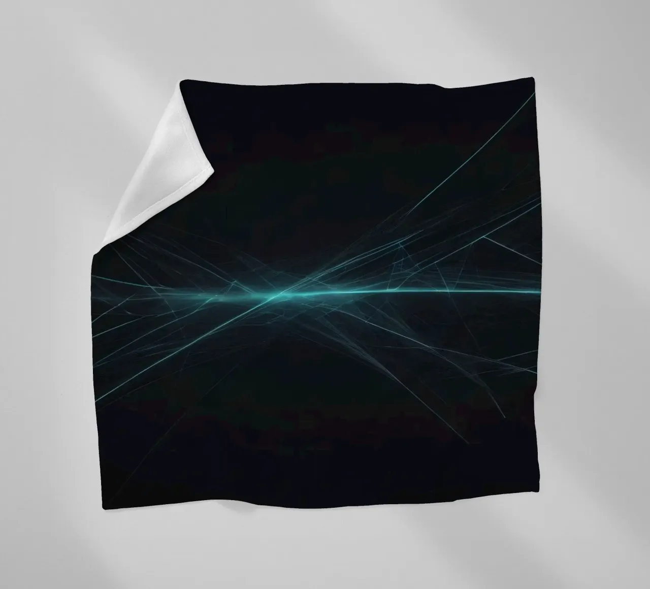 Fond abstrait dynamique avec des lignes vibrantes et un art sombre plaid polaire de DesignDoodle