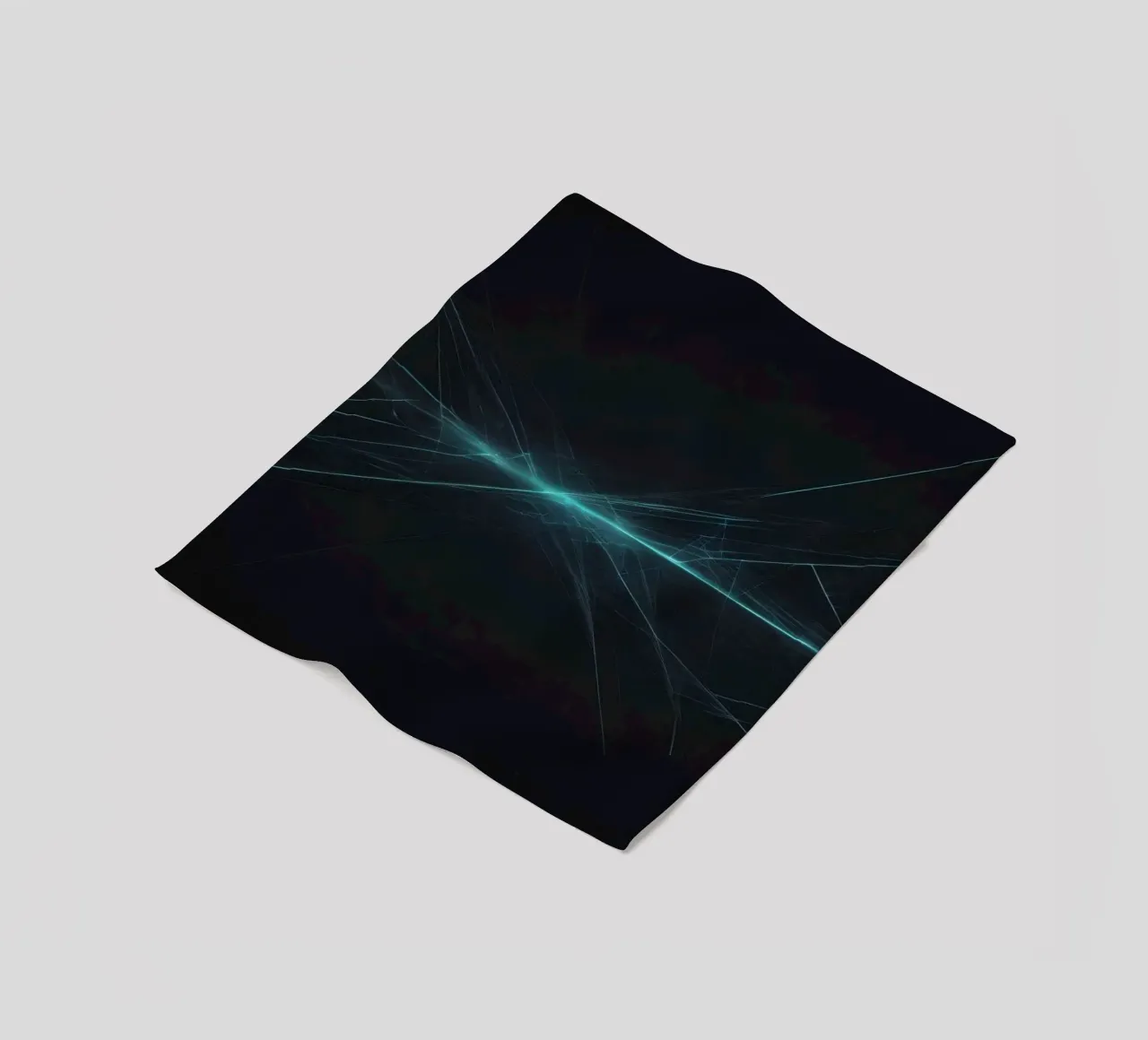 Fond abstrait dynamique avec des lignes vibrantes et un art sombre plaid polaire de DesignDoodle